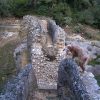vestiges de l'aqueduc dans le bois Remoulins