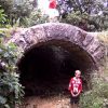 un pont romain, une arche restante sur 3